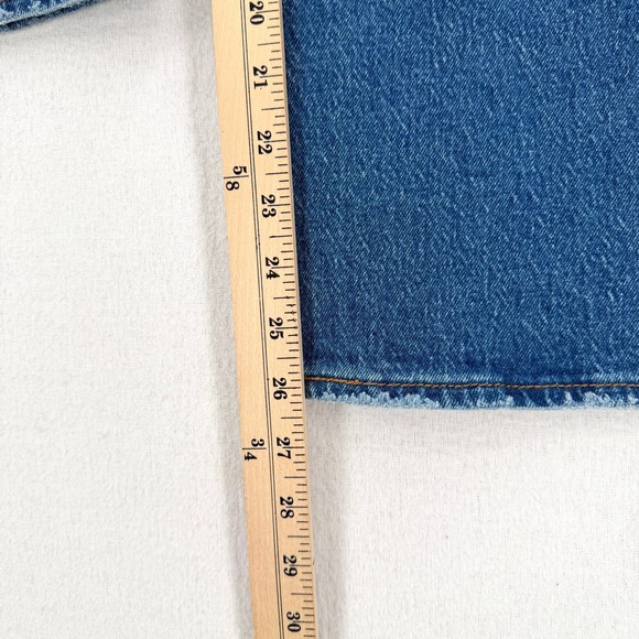 LEVIS Ribcage Straight Ankle Jeans Womens 28 Jazz Pop Medium Wash Denim - Picture 12 of 16